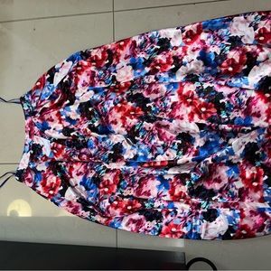 floral floor length skirt